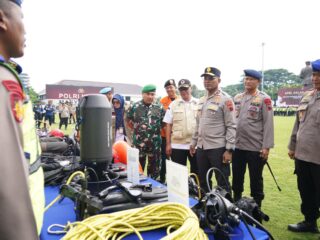 Siaga Hadapi Cuaca Ekstrim, Polda Jateng Gelar Apel Kesiapan Tanggap Darurat Bencana Hidrometeorologi
