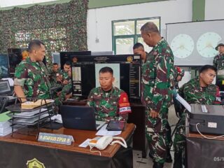 Danpussimpur Tinjau Penggunaan Alat Simpur pada Latposko I YTP Komposit 1/Gardapati Kodam XIX/TT