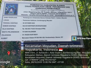 Kepala Dinas PUPKP Sleman dan PPK Abaikan Surat Konfirmasi Media, Layakkah Proyek Drainase Paket 6 Godean–Moyudan Di-PHO