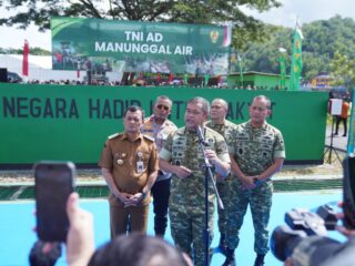 Dorong Swasembada Pangan Nasional, Kasad Resmikan Pompa Hidram di Banyumas