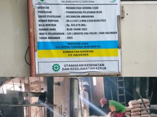 Minim Pengawasan: Proyek Rehabilitasi CSSD RSUD Disinyalir Abaikan K3 dan Standar Teknis Mortar