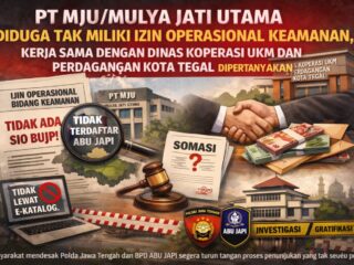 PT MJU/Mulya Jati Utama Diduga Tak Miliki Izin Operasional Keamanan, Kerja Sama dengan Dinas Koperasi UKM dan Perdagangan Kota Tegal Dipertanyakan
