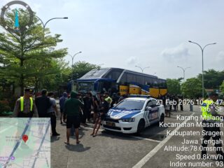 Polres Sragen Tutup Celah Gangguan Suporter, Rest Area Tol Dijaga Ketat Saat Arus Bonek Menuju Jepara