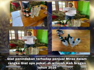 Nekat Jual Miras di Bulan Suci, Warga Tangen Diciduk! Operasi Pekat Polres Sragen Sita Ciu dan Bir Tanpa Izin