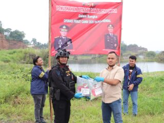 Polres Kendal Gandeng Tim Jibom Satbrimob Polda Jateng Musnahkan Bahan Peledak Mercon