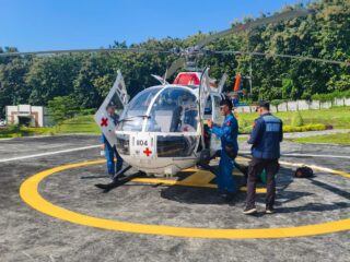 Polda Jateng Siagakan Helikopter Ambulans Udara di GT Kalikangkung, Perkuat Penanganan Darurat Selama Operasi Ketupat Candi 2026*