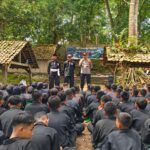 Polri Kawal Ketat Longmarch PSHT di Purwantoro, 187 Peserta Ikuti Kenaikan Sabuk Putih