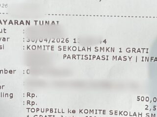 SMKN 1 Grati Pasuruan Disorot, Dugaan Pungutan Berkedok Infaq Rp 500 Ribu Tuai Protes Wali Murid
