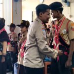 Polsek Ngadirojo Hadir Dampingi Pelantikan 115 Pramuka Garuda, Wujud Sinergi Polri Cetak Generasi Disiplin dan Berkarakter