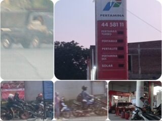 SARANG MAFIA BBM DIDUGA BEROPERASI TERBUKA DI SAMPING SPBU GUBUG GROBOGAN
