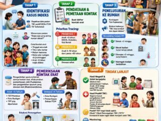 Sesuai Alur Kemenkes RI, Puskesmas di Jepara Bersama Polres Jepara Gencarkan Tracing Kontak Erat TBC