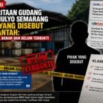 Klarifikasi Pemberitaan Gudang Tlogomulyo Semarang, Pihak yang Disebut Membantah: Narasi Tidak Benar dan Belum Terbukti