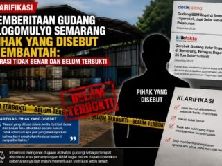 Klarifikasi Pemberitaan Gudang Tlogomulyo Semarang, Pihak yang Disebut Membantah: Narasi Tidak Benar dan Belum Terbukti