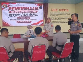 Hari Pertama, Tiga Calon Perwira Akpol Magang di Polres Sragen Jalani Tes Kesehatan