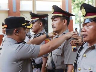 Kapolres Kudus Pimpin Sertijab Empat PJU, Tekankan Pelayanan Humanis dan Kedekatan dengan Masyarakat