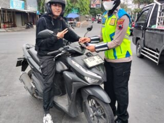 Sasar Pengguna Jalan, Satlantas Polres Demak Gencarkan Edukasi Operasi Patuh Candi