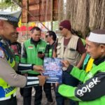 Tingkatkan Kesadaran Keselamatan Jalan, Satlantas Polres Demak Sasar Komunitas Ojek Online