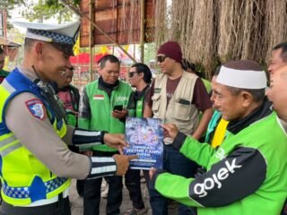 Tingkatkan Kesadaran Keselamatan Jalan, Satlantas Polres Demak Sasar Komunitas Ojek Online